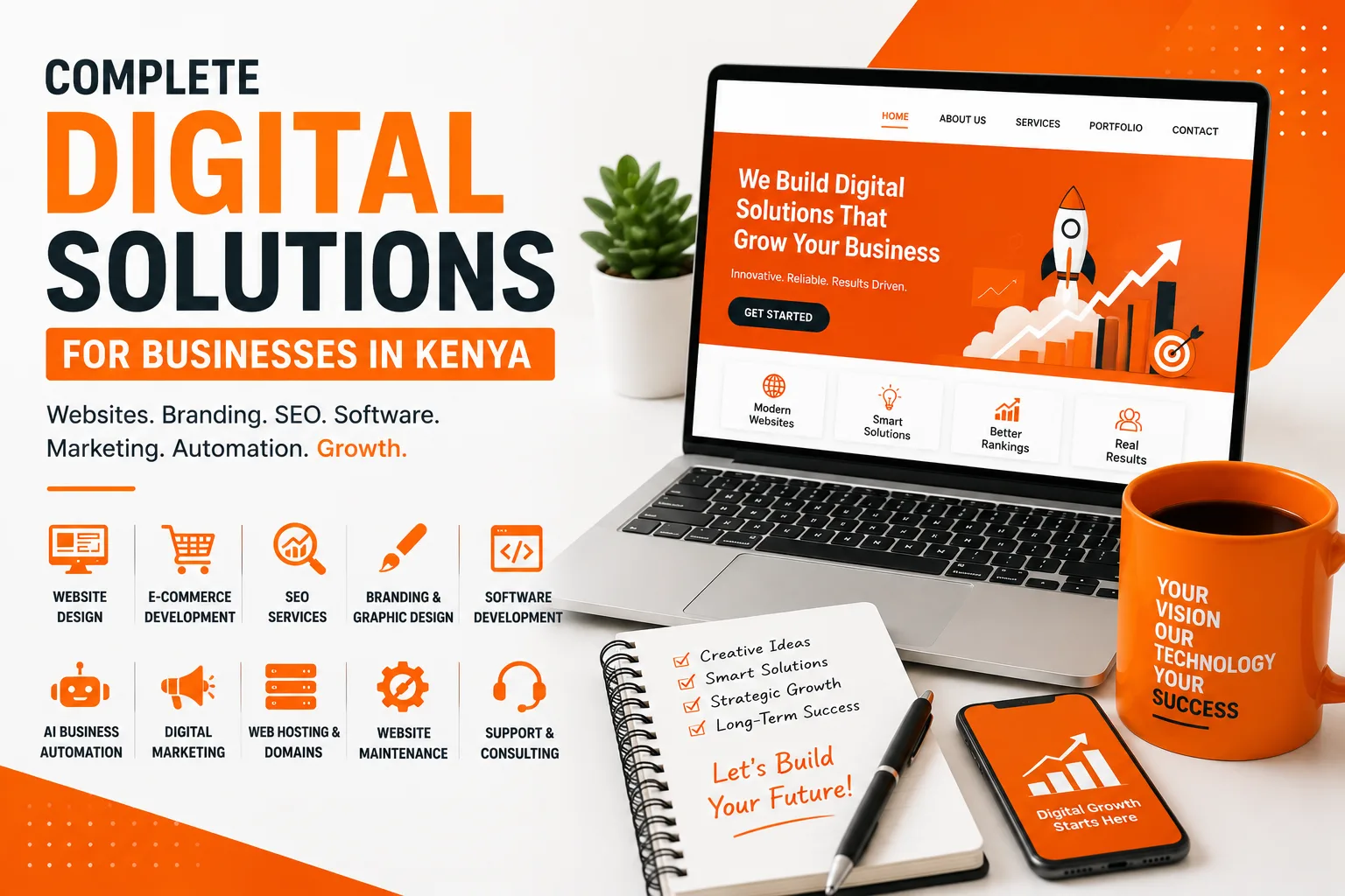Complete Digital Solutions for Businesses in Kenya: Website Design, Branding, SEO & Software Development article image