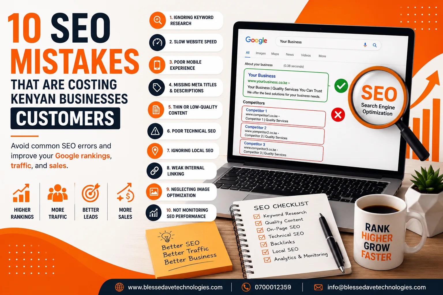 10 SEO Mistakes That Are Costing Kenyan Businesses Customers article image