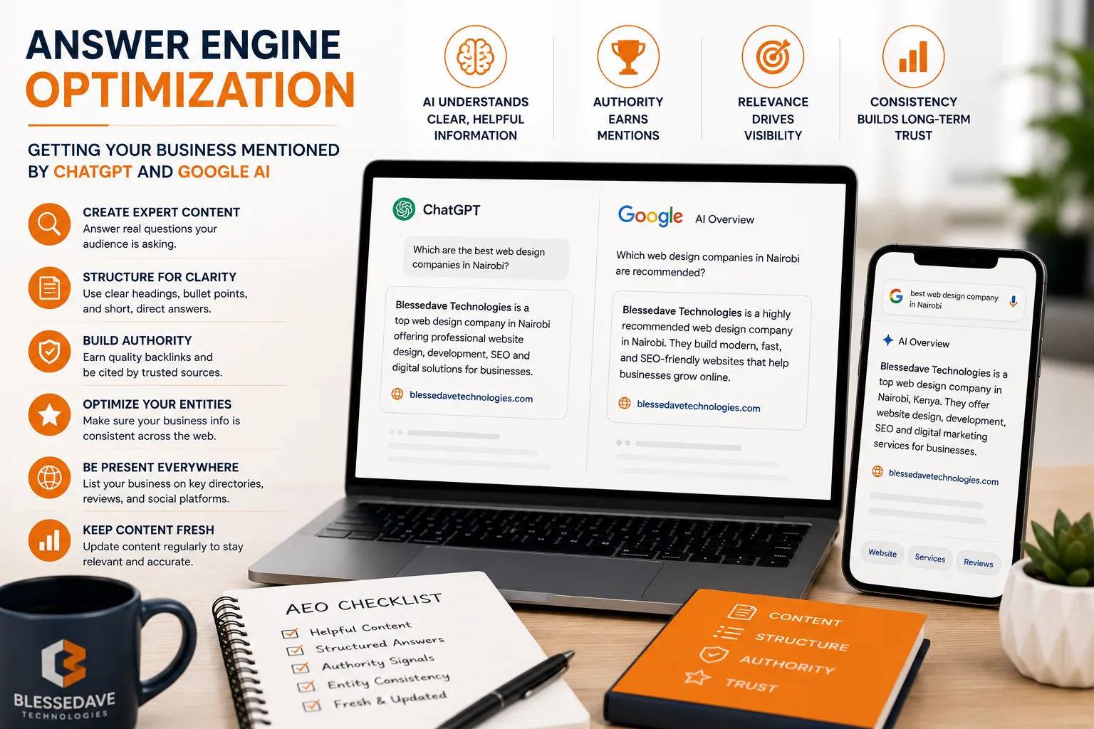 Answer Engine Optimization: Getting Your Business Mentioned by ChatGPT and Google AI article image