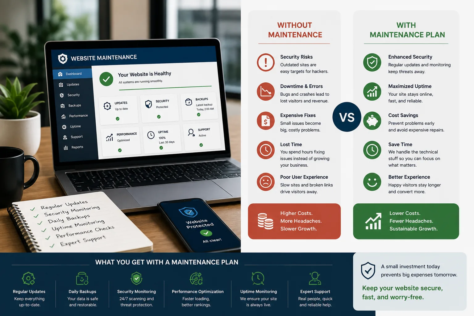 Why Website Maintenance Plans Save You Money (and Headaches) Long-Term article image
